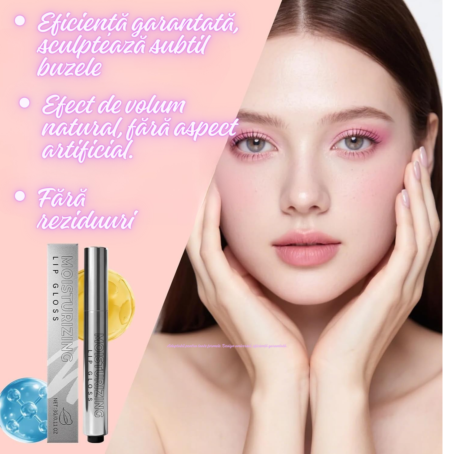 Luciu pentru Buze Senzual de Voluminoase